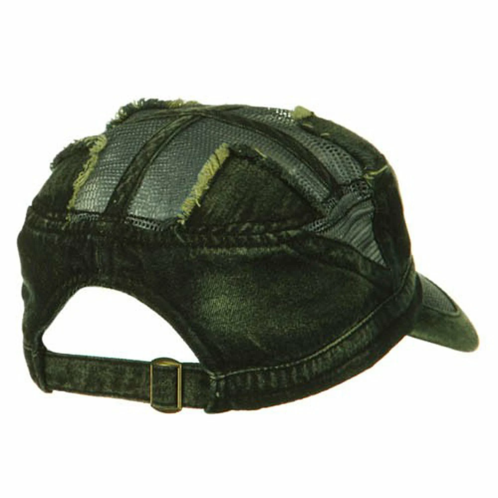 MG Heavy Washed Mesh Bill Army Cap - Image 18