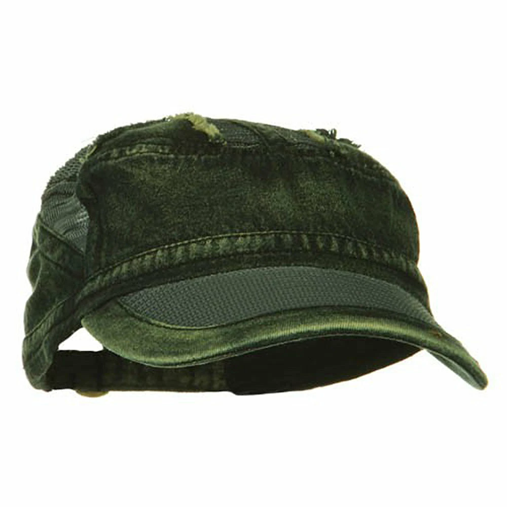MG Heavy Washed Mesh Bill Army Cap - Image 19