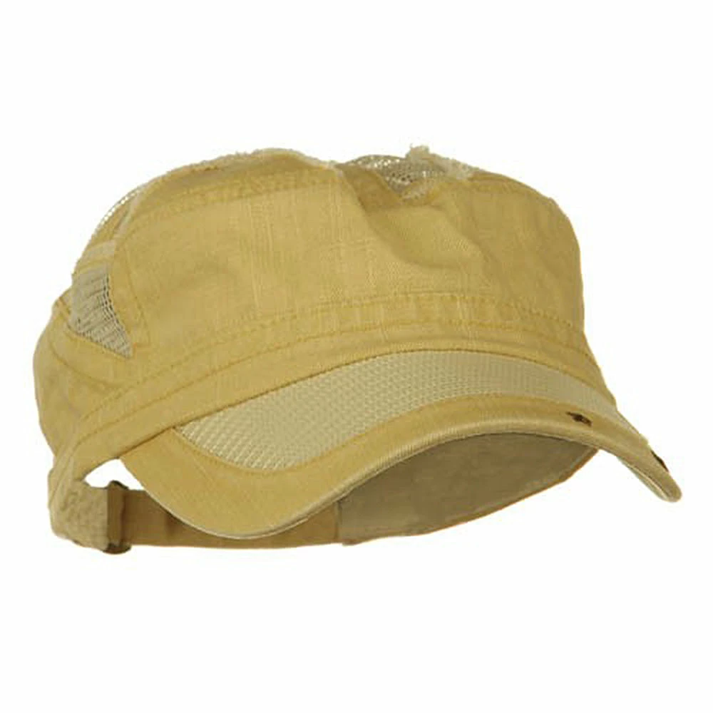 MG Heavy Washed Mesh Bill Army Cap - Image 24