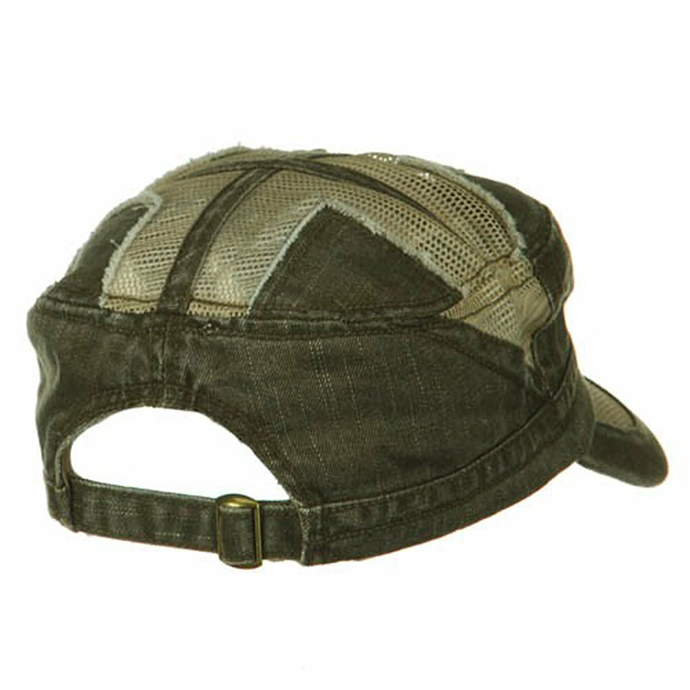 MG Heavy Washed Mesh Bill Army Cap - Image 28