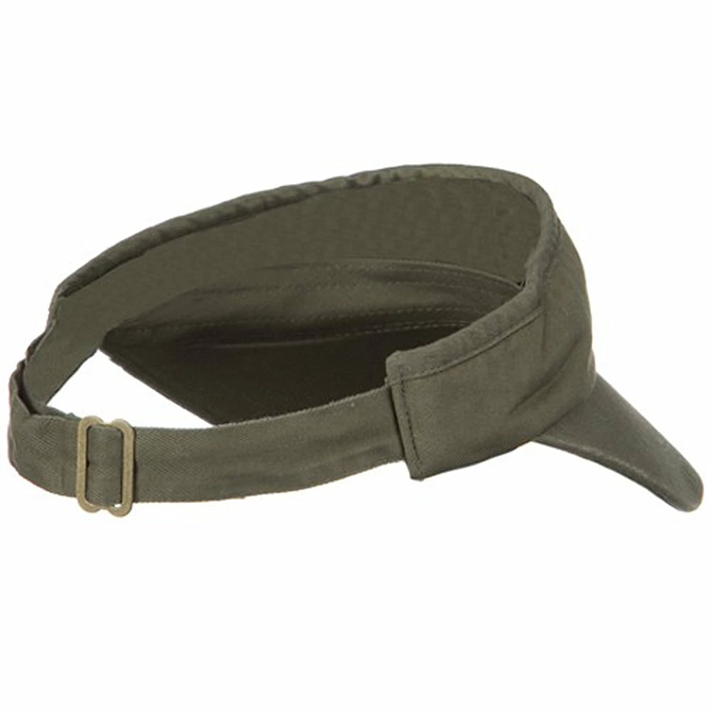 MG Normal Dyed Frayed Wide Bill Visor - Image 8