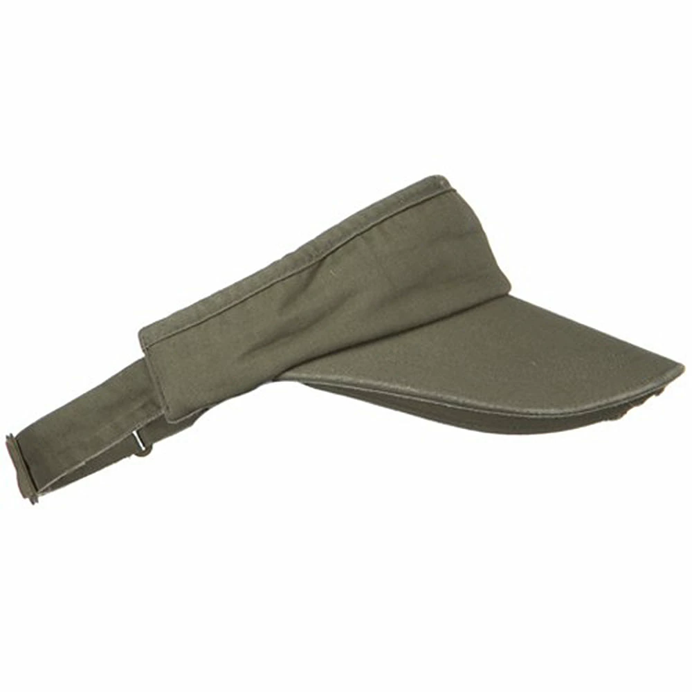 MG Normal Dyed Frayed Wide Bill Visor - Image 9