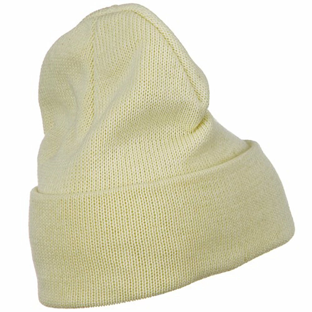 Artex Plain Cuff XL Size Cotton Beanie - Image 3