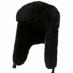 Solid Wing Fleece Trooper With Faux Fur Lining
