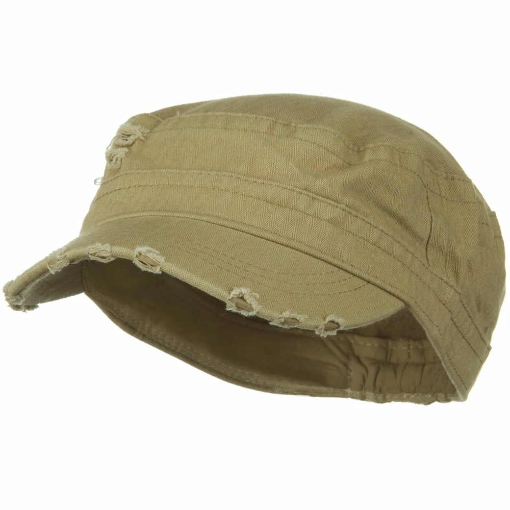 Hatiya Cotton Herringbone Army Cap - Image 11