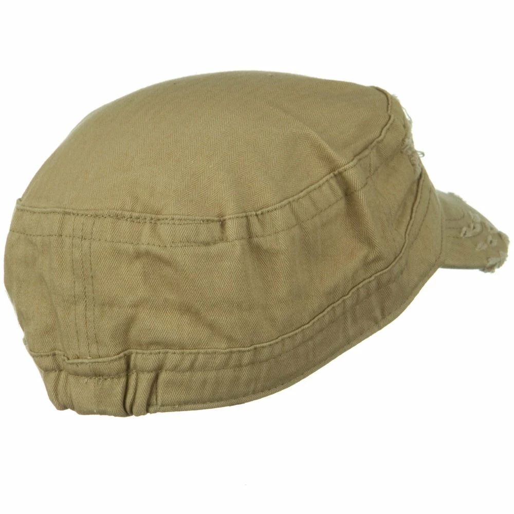 Hatiya Cotton Herringbone Army Cap - Image 13