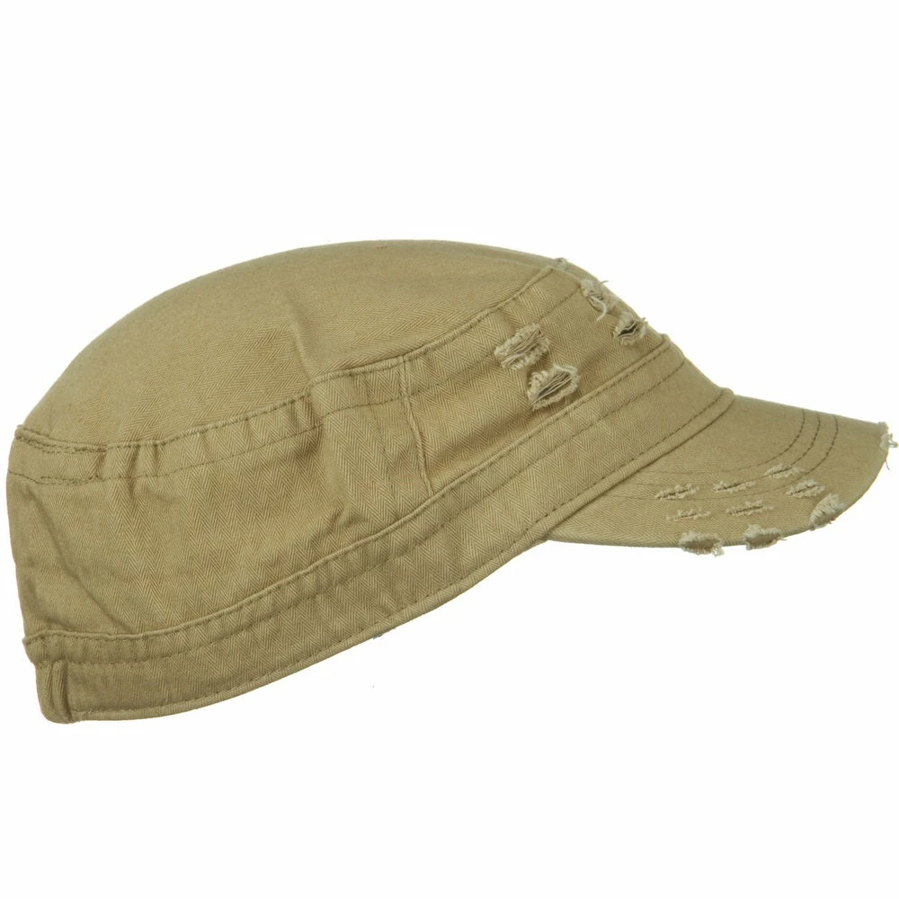 Hatiya Cotton Herringbone Army Cap - Image 15