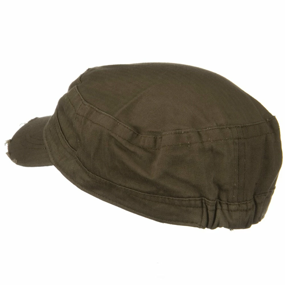 Hatiya Cotton Herringbone Army Cap - Image 22