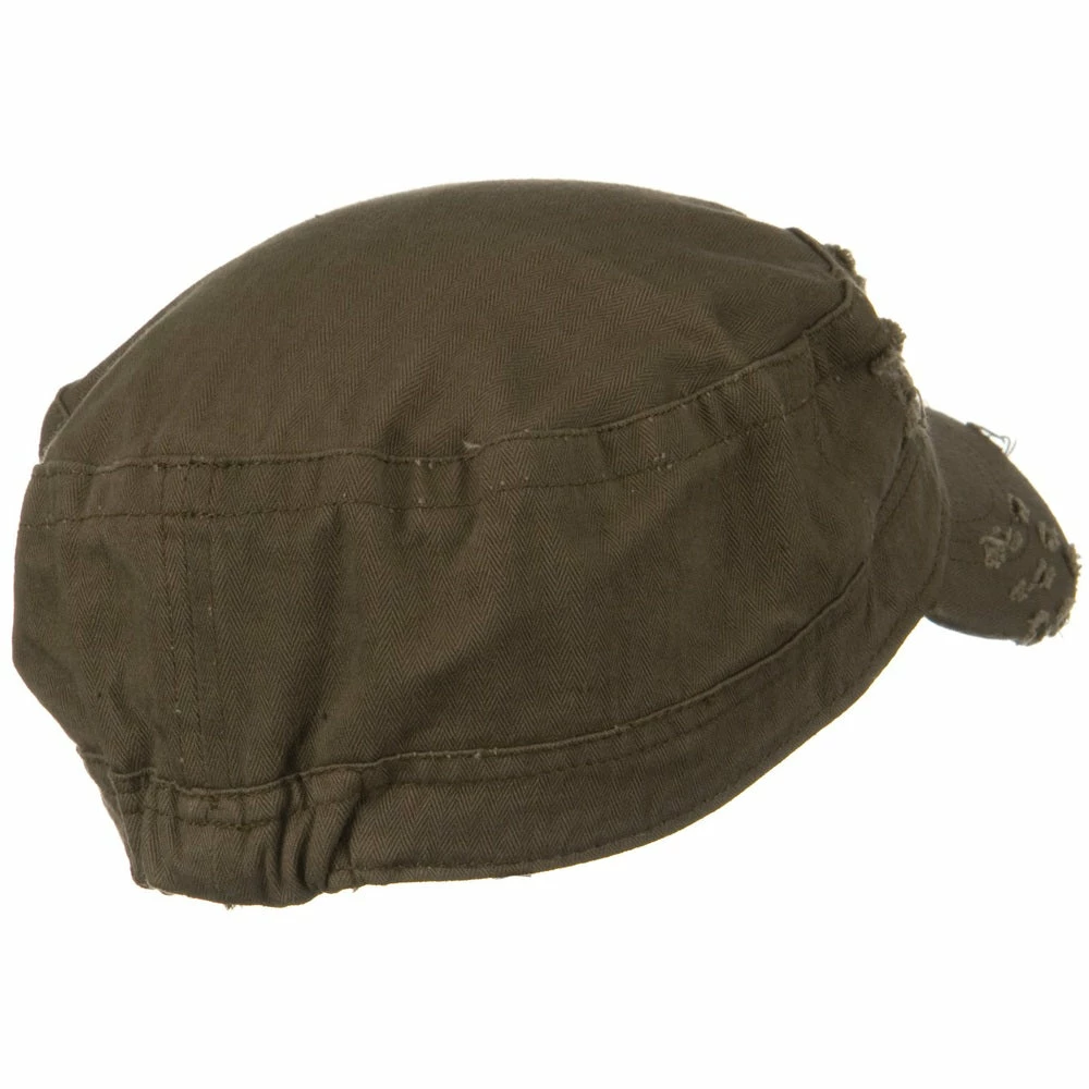 Hatiya Cotton Herringbone Army Cap - Image 23
