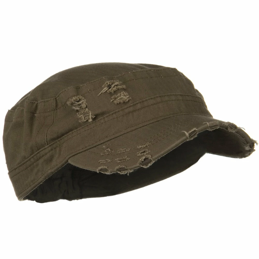 Hatiya Cotton Herringbone Army Cap - Image 24