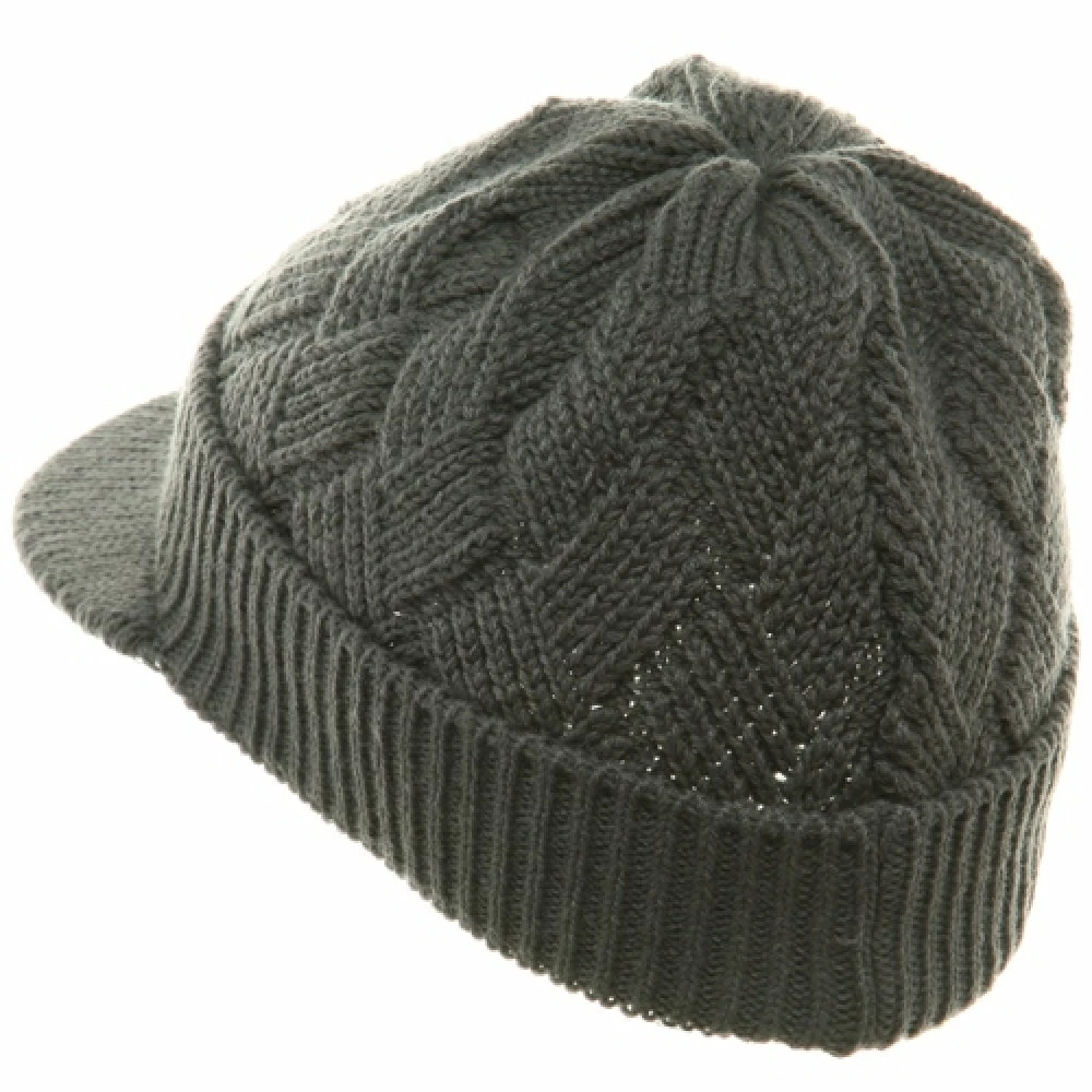 Rasta World Acrylic Plain Beanie Visor - Image 42