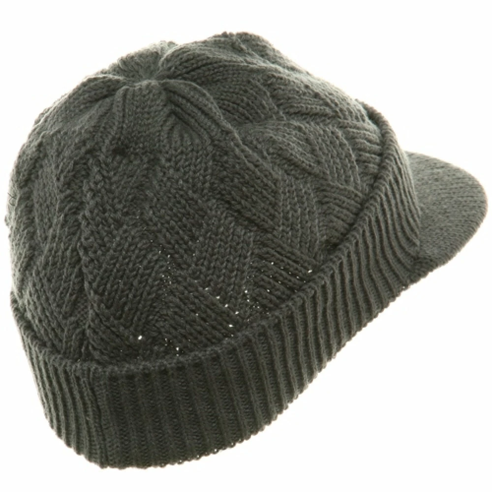 Rasta World Acrylic Plain Beanie Visor - Image 43