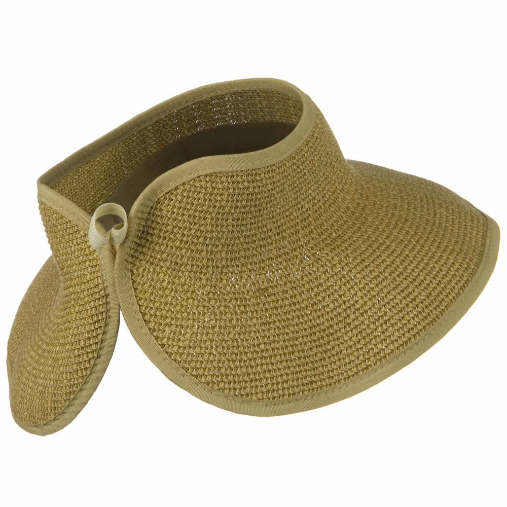 Jeanne Simmons UPF50+ Tweed Roll Up Visor - Image 3