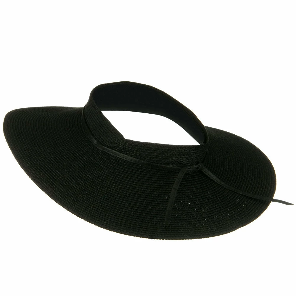 Jeanne Simmons UPF50+ Crownless 4 Inch Wide Brim Visor - Image 2