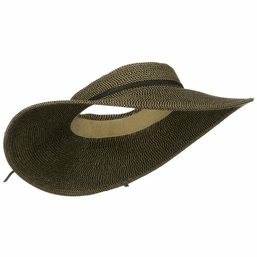 Jeanne Simmons UPF50+ Crownless 4 Inch Wide Brim Visor - Image 9