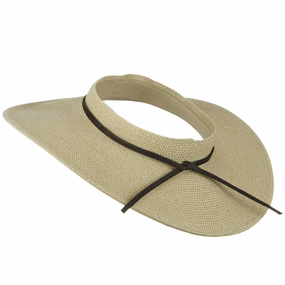 Jeanne Simmons UPF50+ Crownless 4 Inch Wide Brim Visor - Image 17