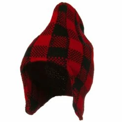 Artex Buffalo Plaid Peruvian Beanie Hat