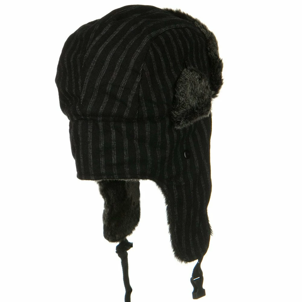 UBI/NYH Blended Polyester Pinstripe Trooper Hat - Image 3