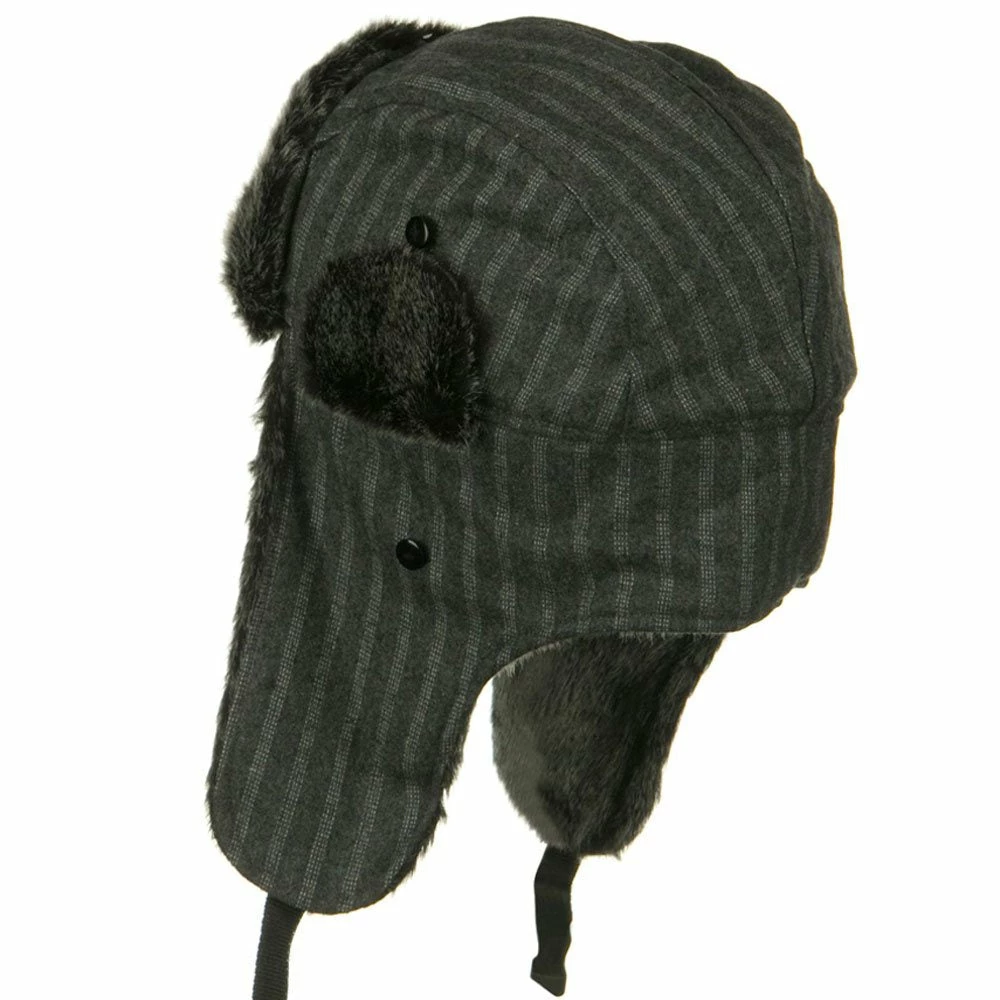 UBI/NYH Blended Polyester Pinstripe Trooper Hat - Image 12