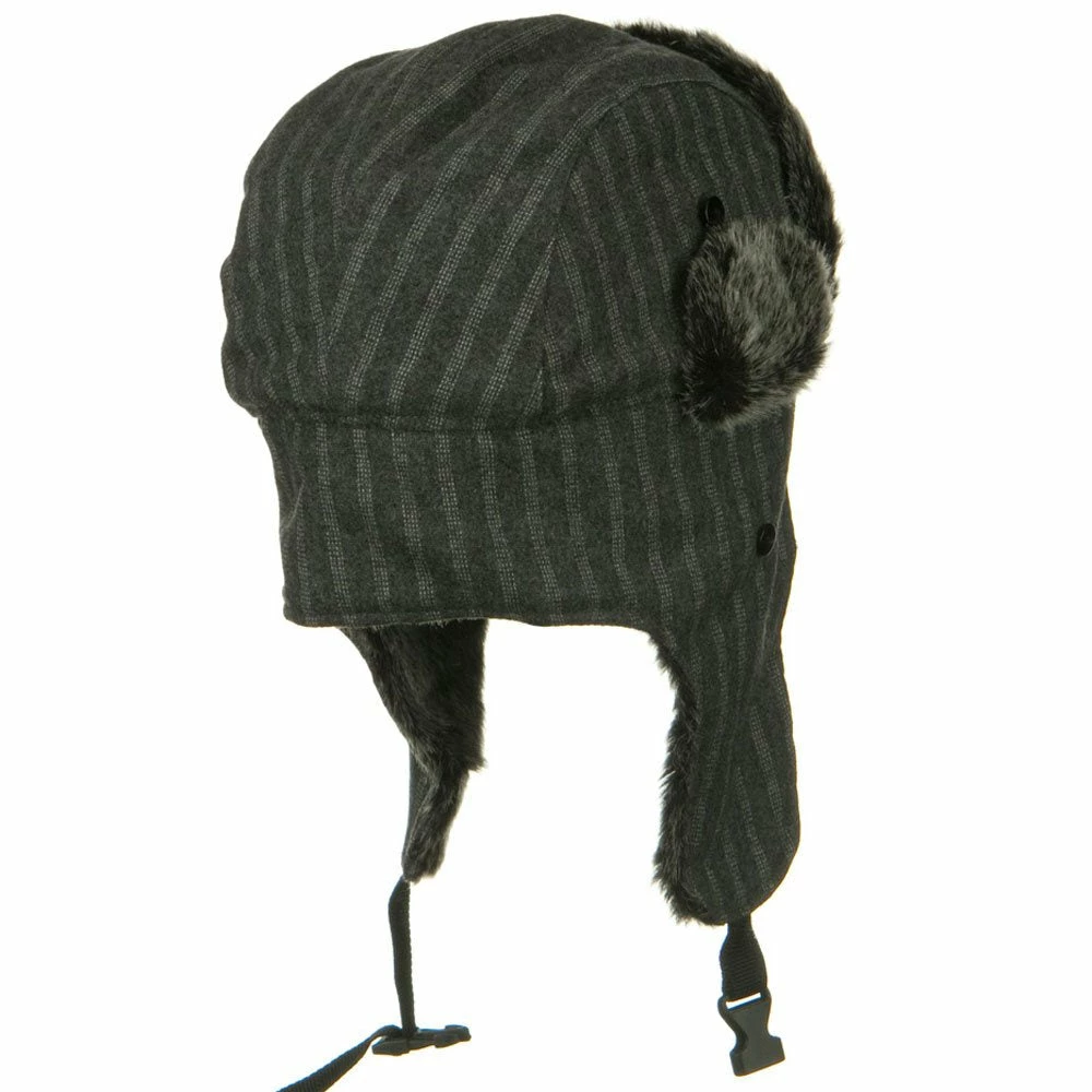 UBI/NYH Blended Polyester Pinstripe Trooper Hat - Image 13