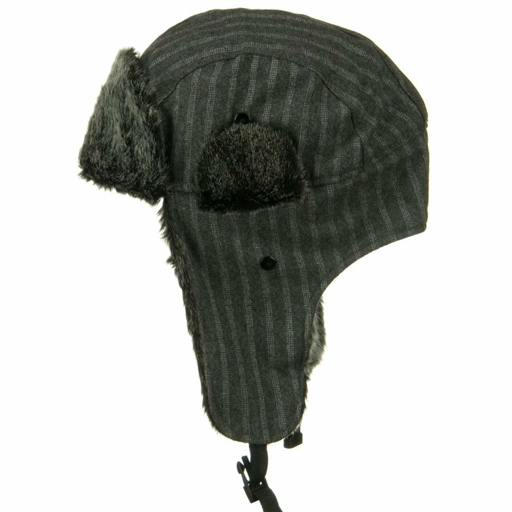 UBI/NYH Blended Polyester Pinstripe Trooper Hat - Image 15