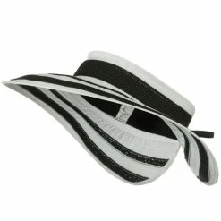 Jeanne Simmons UPF 50+ Wide Brim Ribbon Braid Roll Visor