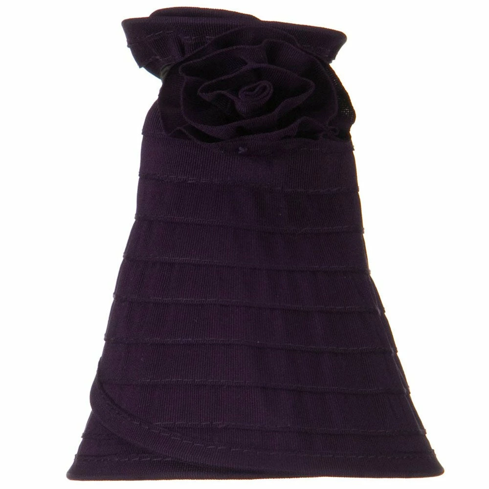 Jeanne Simmons UPF 40+ Ribbon Flower Sewn Braid Roll Up Visor - Image 15