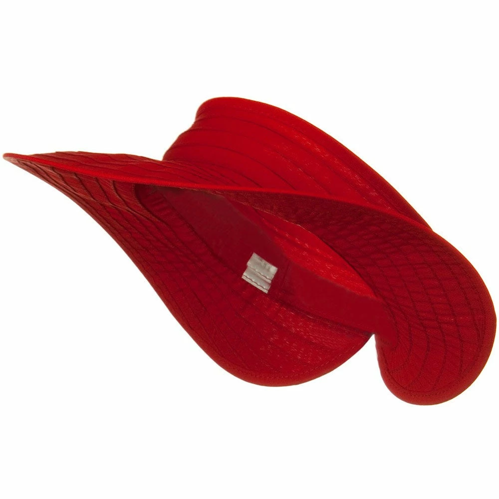 Jeanne Simmons UPF 40+ Ribbon Flower Sewn Braid Roll Up Visor - Image 17