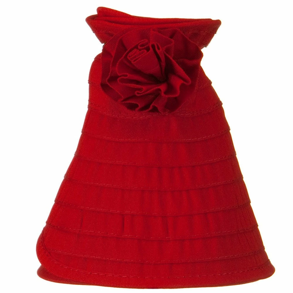 Jeanne Simmons UPF 40+ Ribbon Flower Sewn Braid Roll Up Visor - Image 20