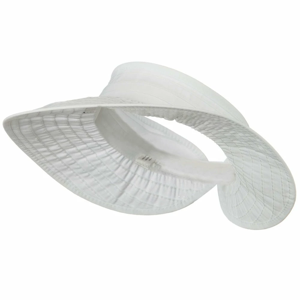 Jeanne Simmons UPF 40+ Ribbon Flower Sewn Braid Roll Up Visor - Image 22