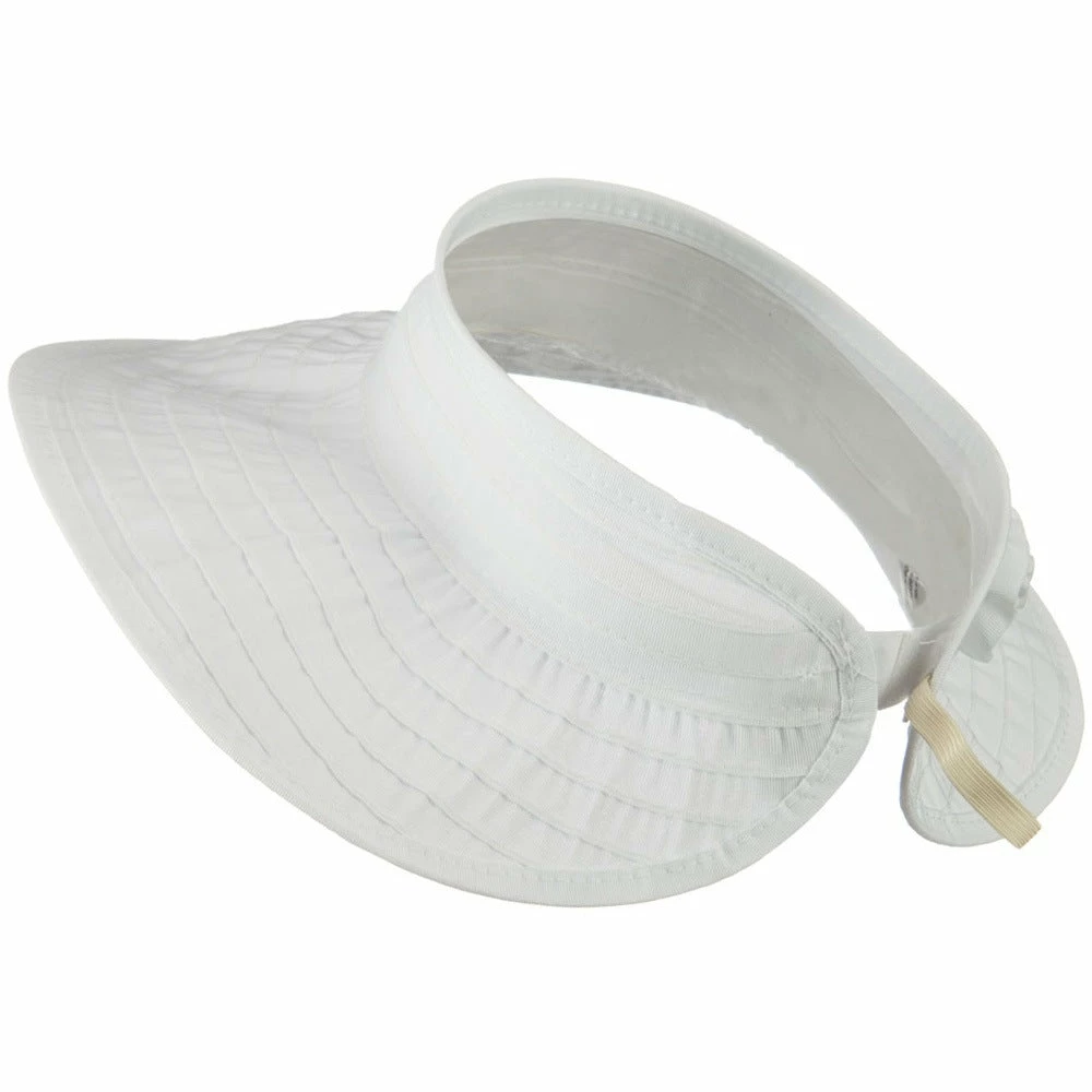 Jeanne Simmons UPF 40+ Ribbon Flower Sewn Braid Roll Up Visor - Image 23