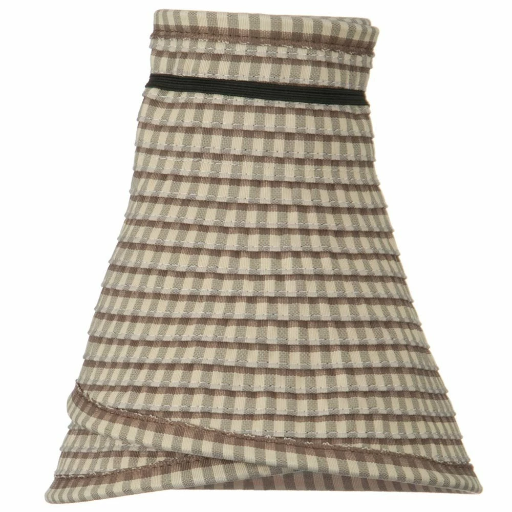 Jeanne Simmons UPF 50+ Woman's Rolled Checkered Wide Brim Visor - Image 5