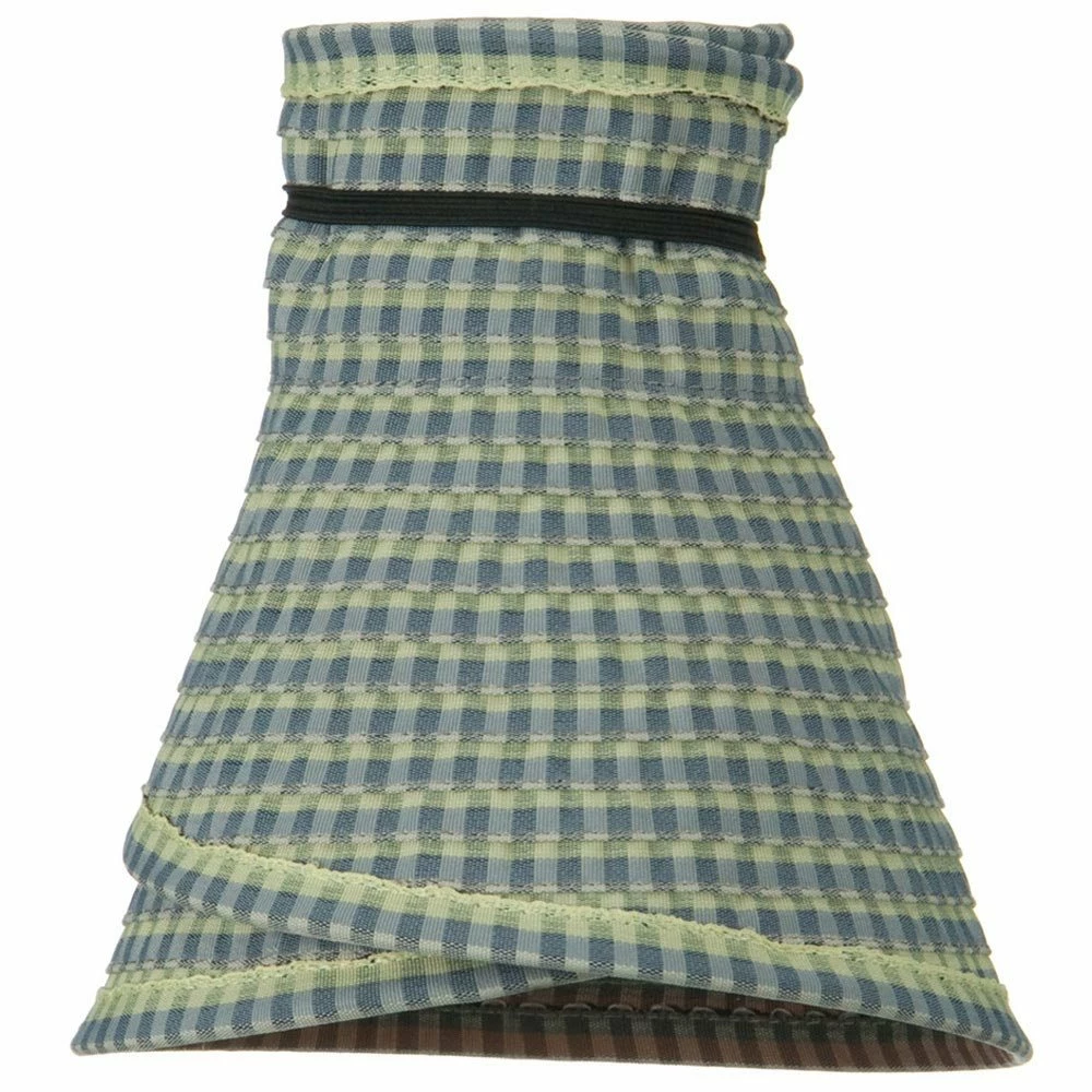 Jeanne Simmons UPF 50+ Woman's Rolled Checkered Wide Brim Visor - Image 10
