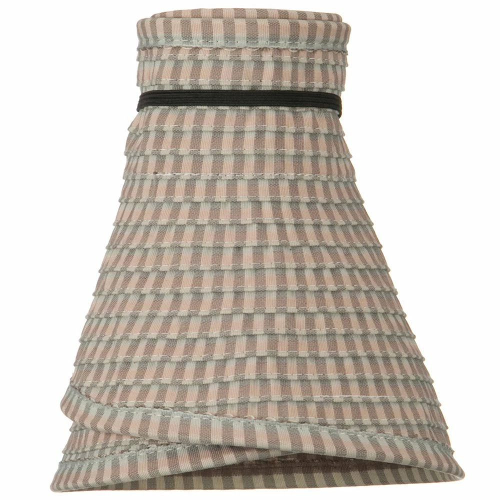 Jeanne Simmons UPF 50+ Woman's Rolled Checkered Wide Brim Visor - Image 20