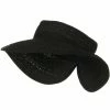 Jeanne Simmons UPF 50+ Roll Up Toyo Wide Brim Visor