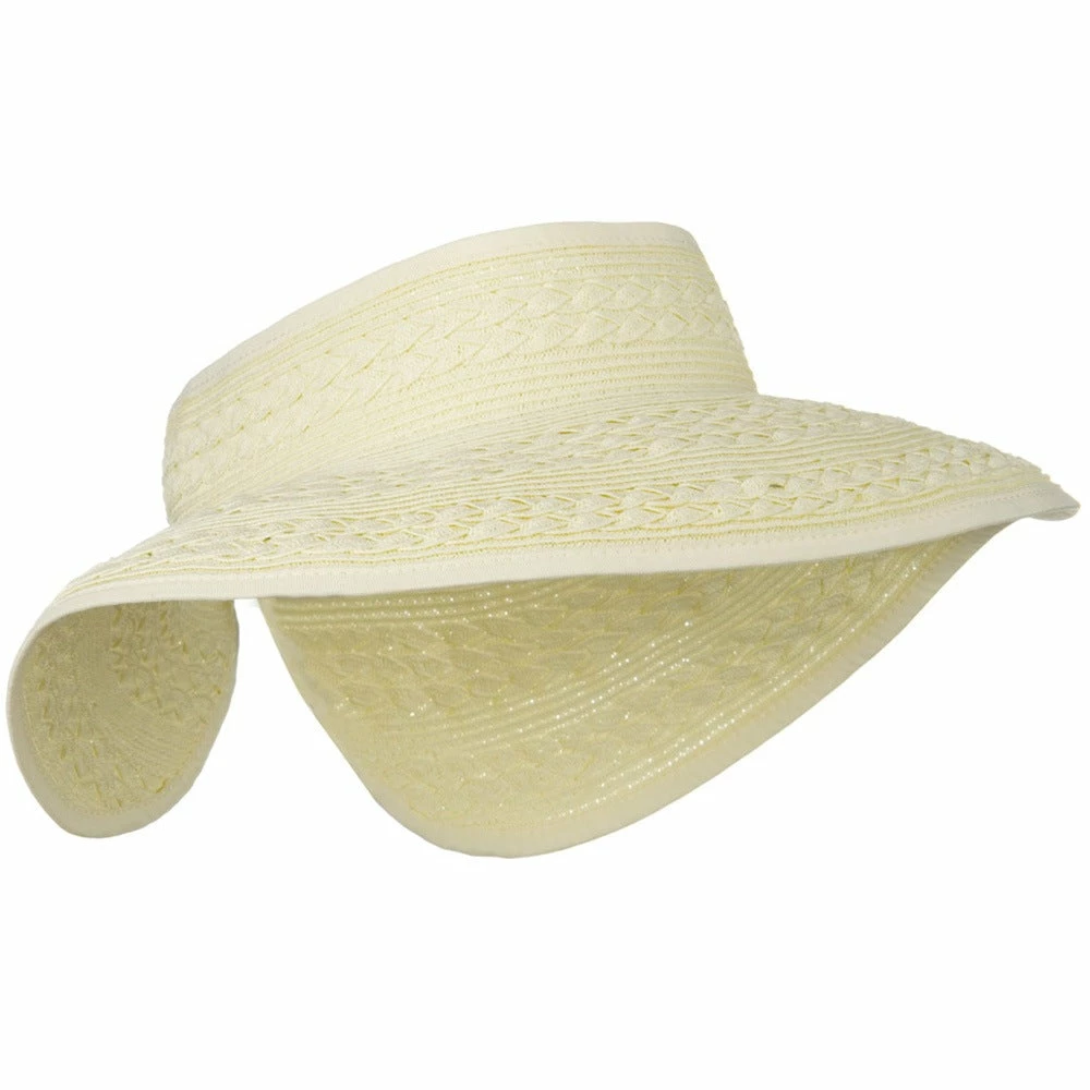 Jeanne Simmons UPF 50+ Roll Up Toyo Wide Brim Visor - Image 14