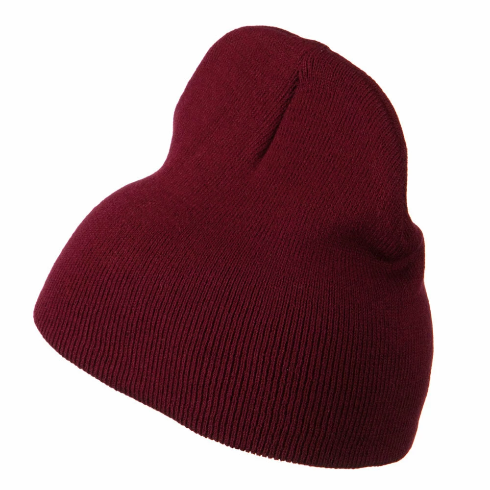 Cameo 8 Inch Acrylic Short Blank Beanie - Image 70