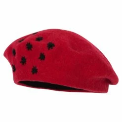 Jeanne Simmons Ladies Stars Designed Wool Beret Hat
