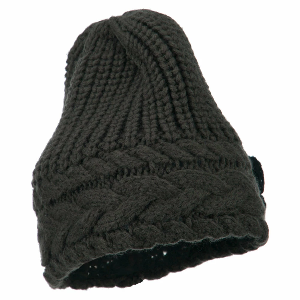 Jeanne Simmons Women's Flower Short Acrylic Beanie - Image 4
