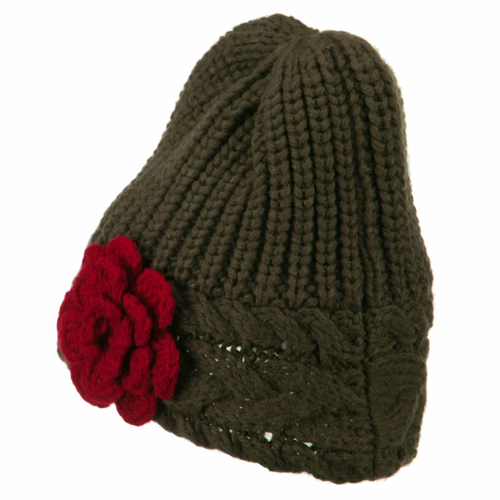 Jeanne Simmons Women's Flower Short Acrylic Beanie - Image 7