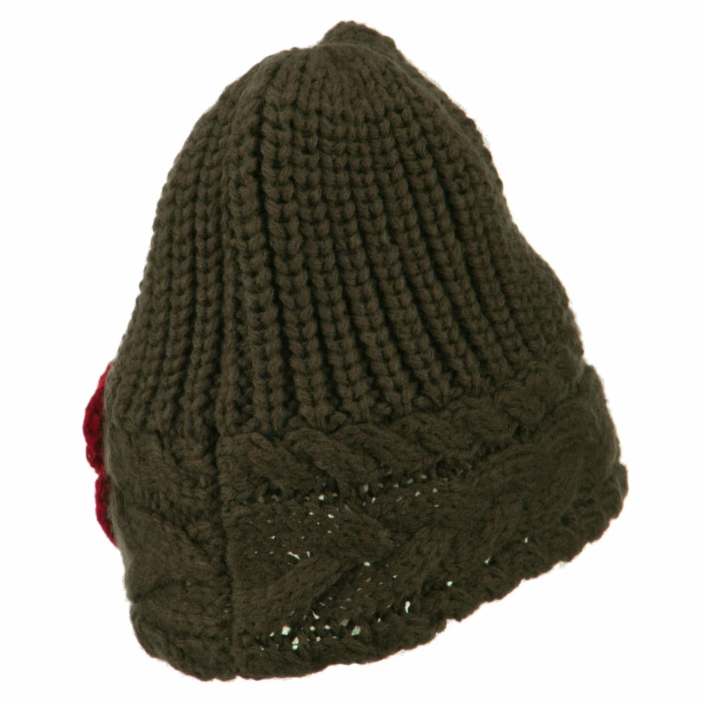 Jeanne Simmons Women's Flower Short Acrylic Beanie - Image 8