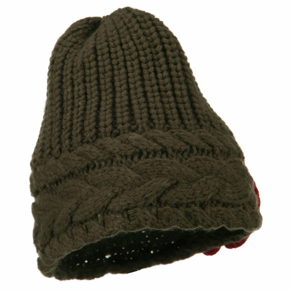 Jeanne Simmons Women's Flower Short Acrylic Beanie - Image 9
