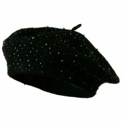 Something Special Beads Decoration Wool Beret