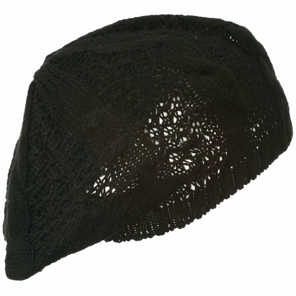 Hatiya Big Cable Knitted Beret - Image 2