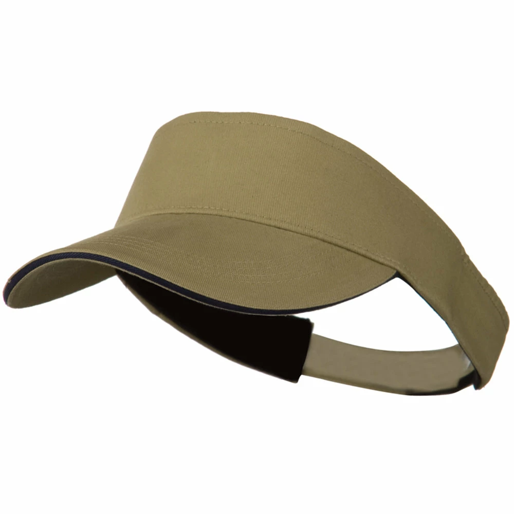Cameo Brushed Cotton Sandwich Visor
