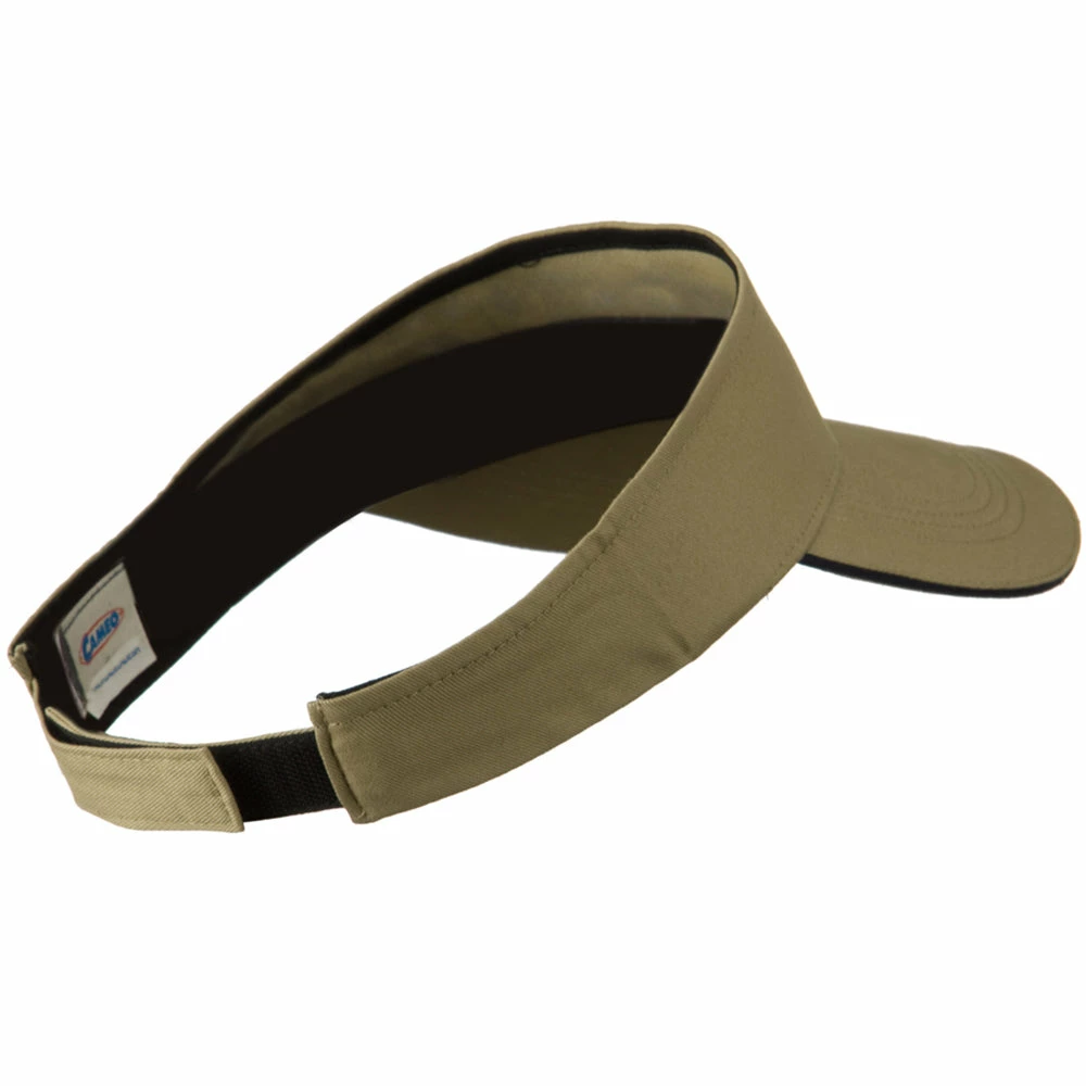 Cameo Brushed Cotton Sandwich Visor - Image 5