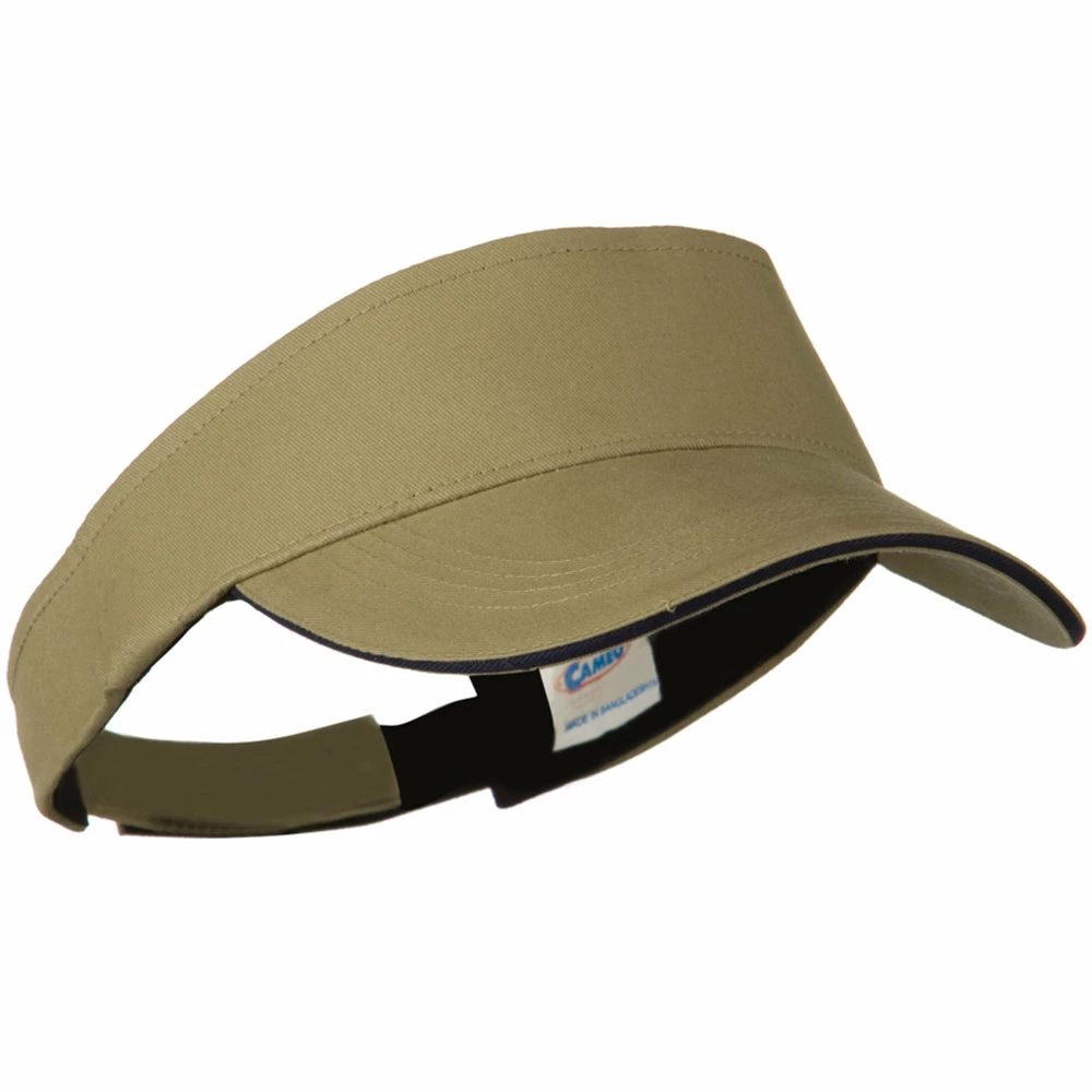 Cameo Brushed Cotton Sandwich Visor - Image 2
