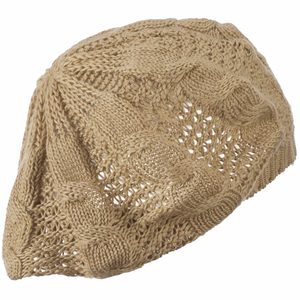 Hatiya Big Cable Knitted Beret - Image 13
