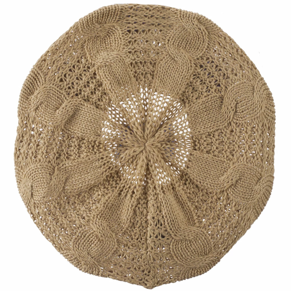 Hatiya Big Cable Knitted Beret - Image 14