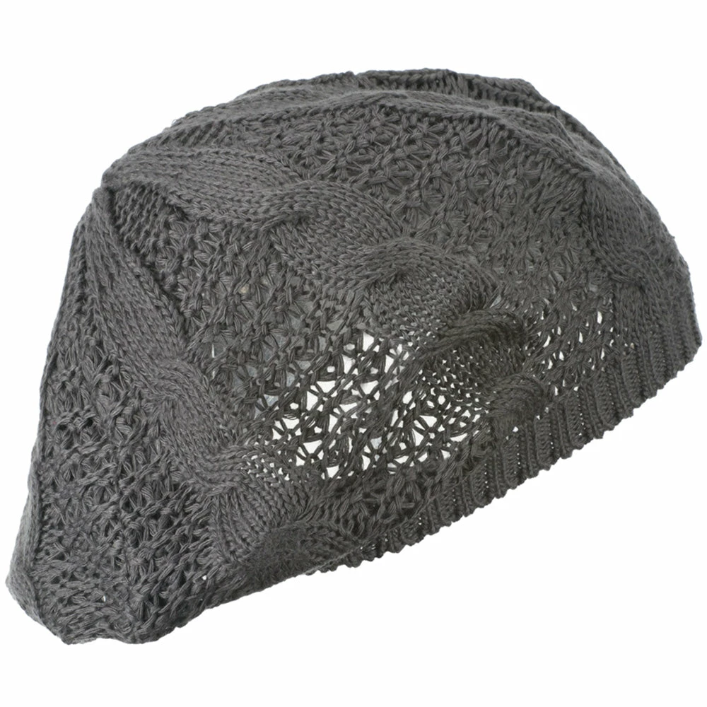Hatiya Big Cable Knitted Beret - Image 29